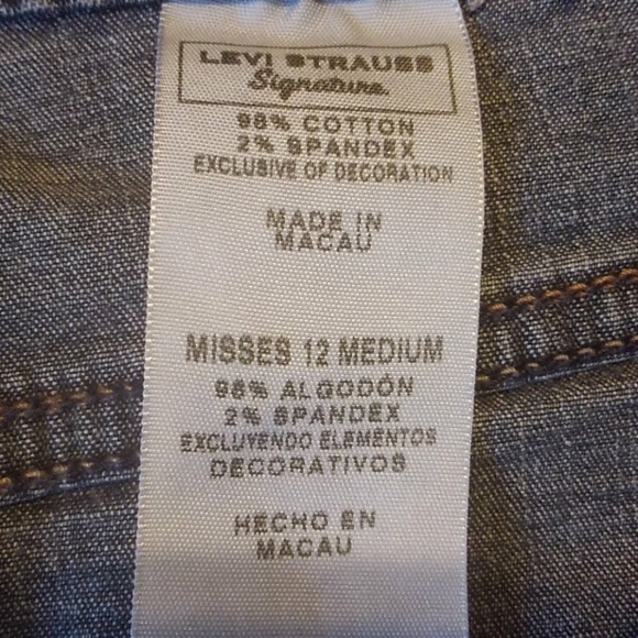Levi Strauss Signature Bootcut Denim Blue Jeans 12 - Picture 6 of 8